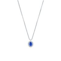 Collier Mirco Visconti Femme in Or blanc Zaffiro 0.54 Ct II95/10Z - II95/10Z